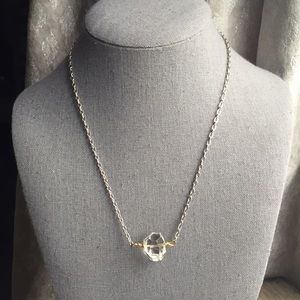 Rock crystal beaded necklace